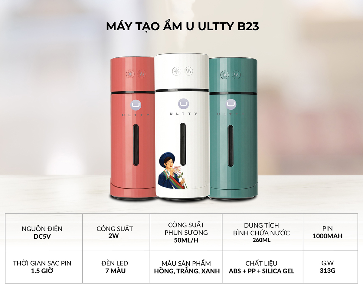 Máy phun sương tạo ẩm U ULTTY B23 - Hàng chính hãng