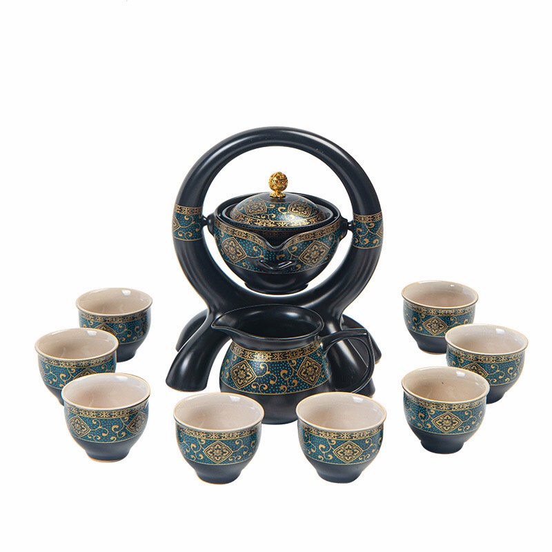 Bộ Ấm Chén Thiên Tẩu Trà GMC1500 Đen Ngọc Trai – tính năng rót nước tự động