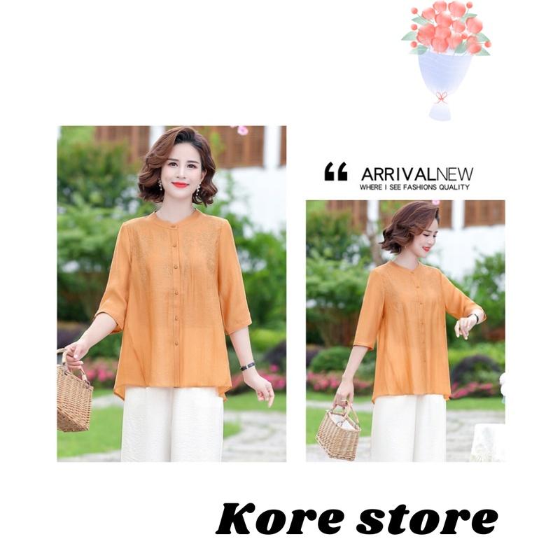 Áo sơ mi cho người trung niên, người già_ đũi thêu