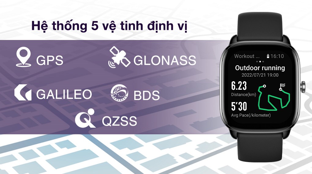 Đồng Hồ Thông Minh Amazfit GTS 4 Mini | Giao Diện Tiếng Việt | Phiên Bản Quốc Tế  | Hàng Chính Hãng