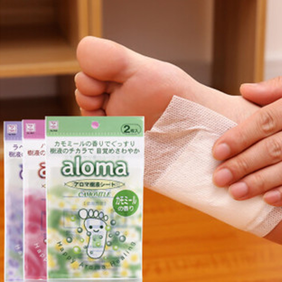 Bộ 2 set 2 miếng dán relax, giảm đau nhức bàn chân hương hoa oải hương - Hàng nội địa Nhật