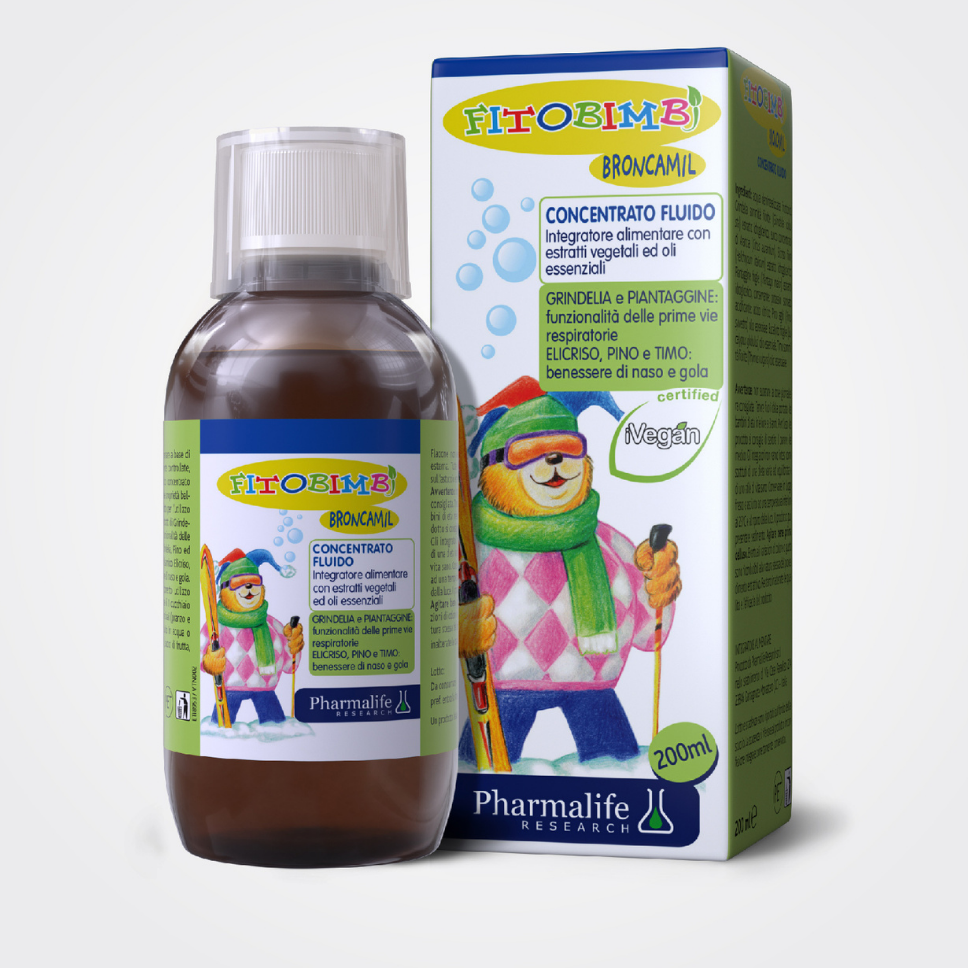 Fitobimbi Broncamil.Giảm Ho Đờm,Đau Họng,Phế Quản.Làm Dịu Mát Đường Hô Hấp