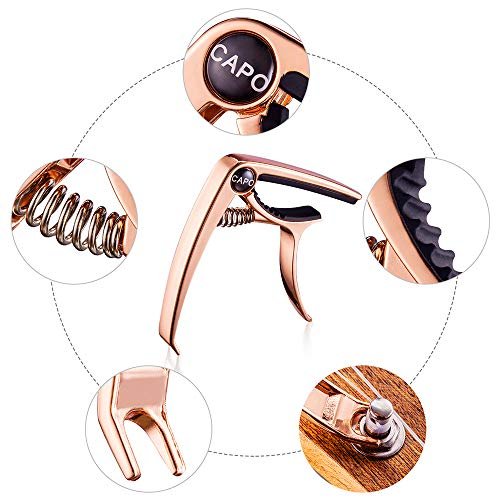 Capo Đàn Guitar cao cấp - Rose Gold - KBD