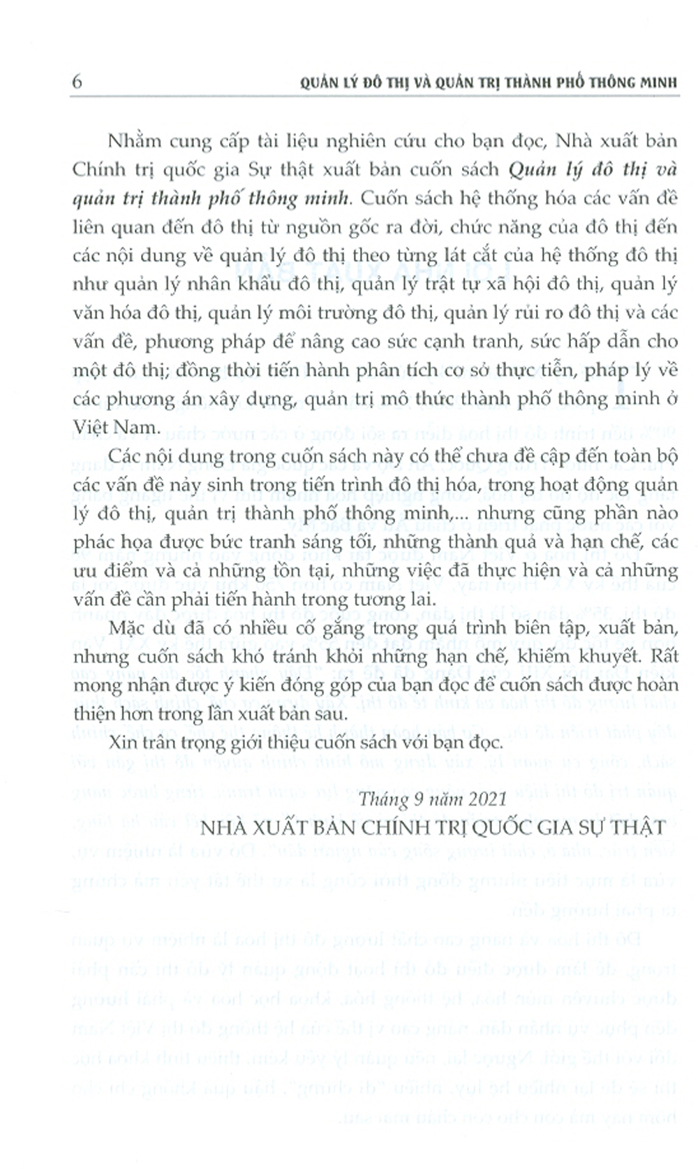 Quản Lý Đô Thị Và Quản Trị Thành Phố Thông Minh