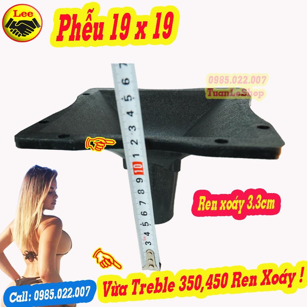 01 PHỄU LOA TREBLE 19X19CM CH VÂN SẦN  – HỌNG LOA TREP 19X19 – GÁI 01 PHỄU