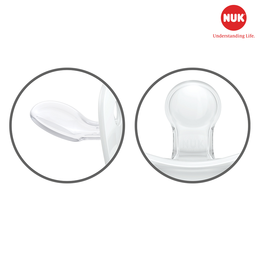 BỘ 2 TI GIẢ NUK SLEEPTIME SILICONE PLUS MICKEY - MÀU NGẪU NHIÊN