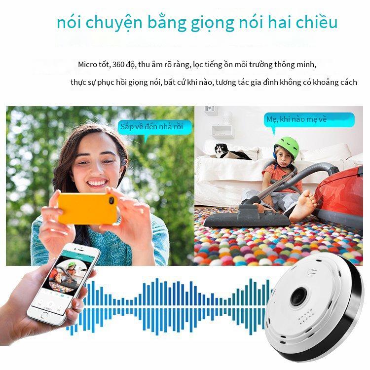 Ưu đãi đặc biệt Camera toàn cảnh Icsee360 độ mạng wifi không dây HD bộ tầm nhìn ban đêm tại nhà cho điện thoại di động giám sát từ xa