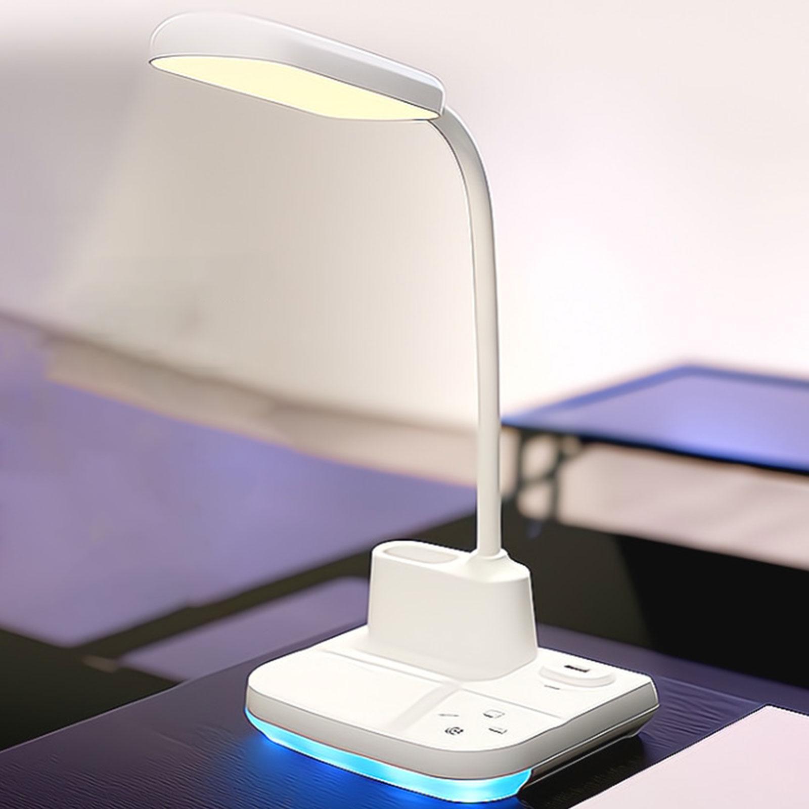 LED Desk Lamp Touch Control Rechargeable Desk Light for White 2000mAh