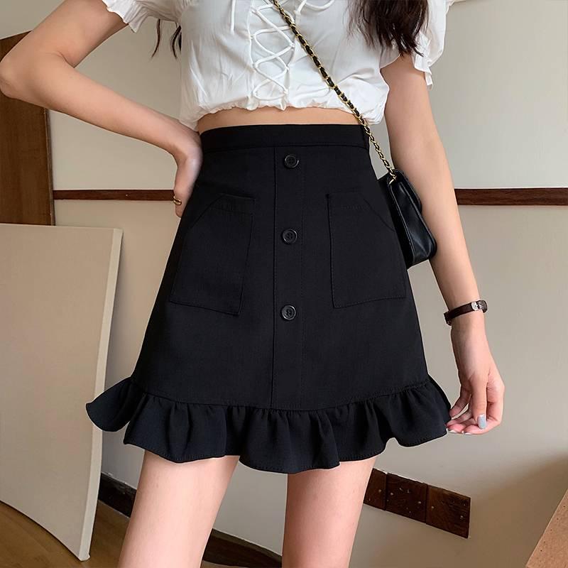 Quần giả váy nữ BÈO ĐUÔI CÁ phối lưng thun co giãn chất tuyết mưa xinh xắn