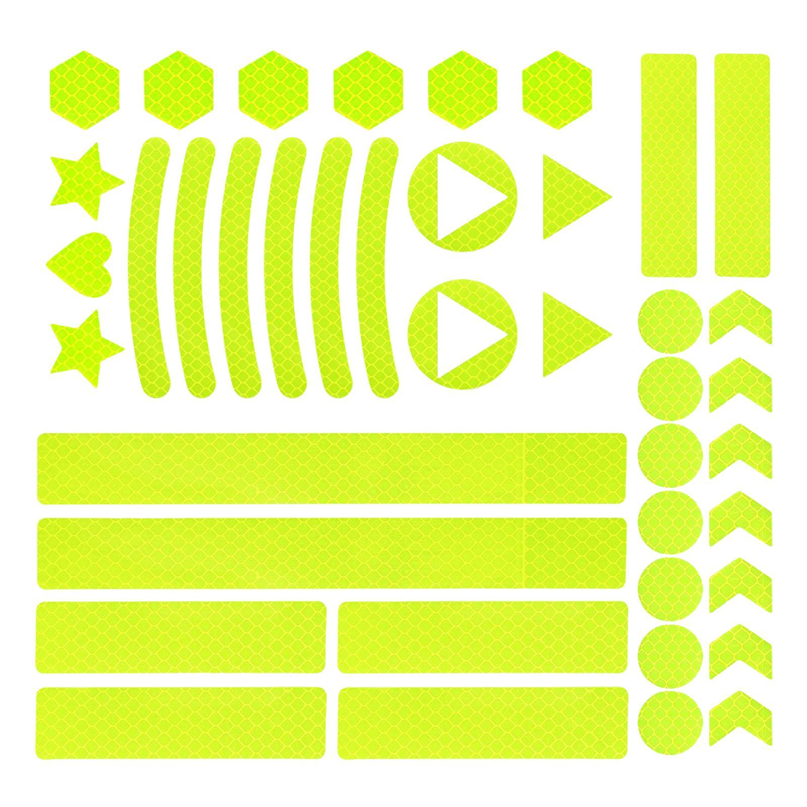Safety Reflective Sticker, High Visibility Reflector Stickers Bike Reflective Tape Reflective Decals Waterproof for  Truck
