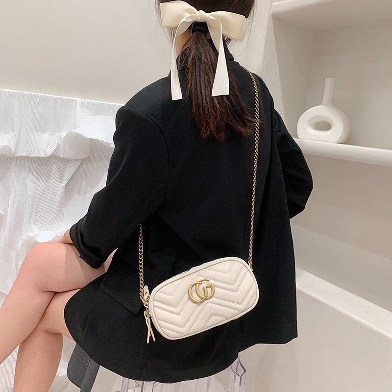 Túi Xách Nữ Mini Đeo Chéo Thời Trang Dây Xích Cao Cấp Phong Cách Hàn Quốc Da Đẹp - TDC153