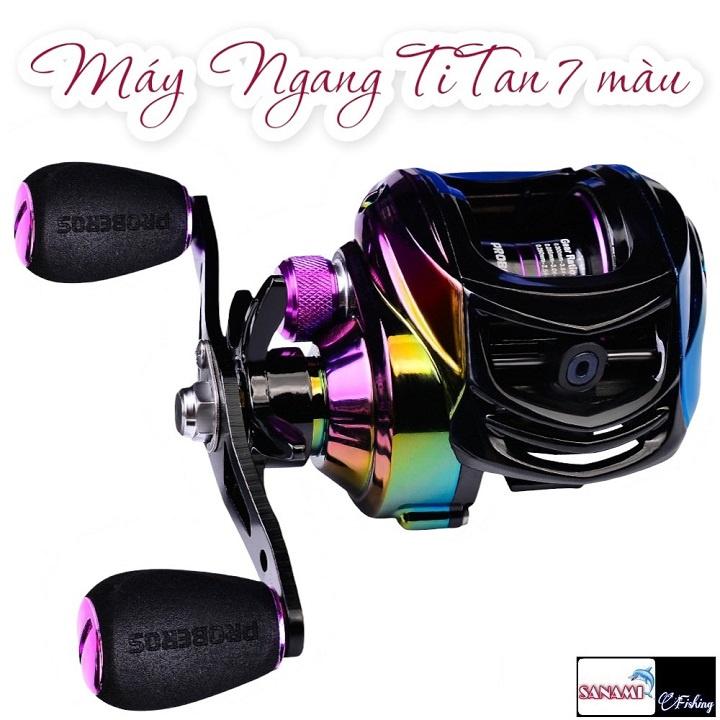 Máy Câu Cá Ngang 7 Màu MA01 Thiết Kế Titan Cao Cấp Chuyên Câu Lure - Sanami Fishing