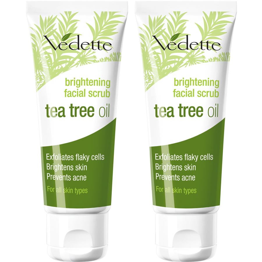 Combo 2 Sữa Tẩy Tế Bào Chết Vedette Tràm Trà (Tea Tree Oil) - Tube 45ml