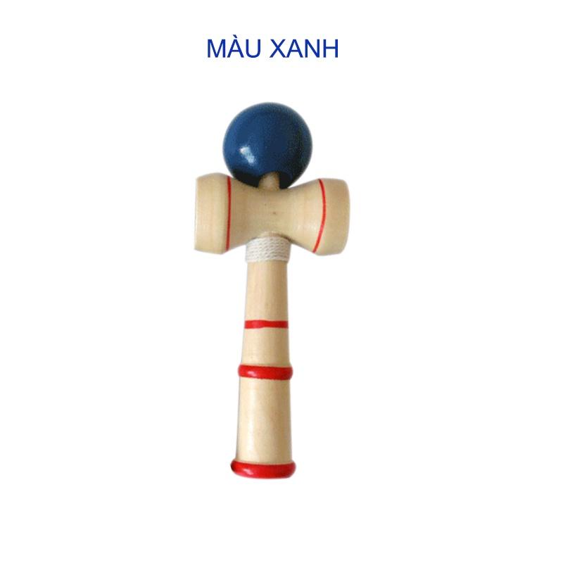 Đồ chơi tung hứng Kendama bằng gỗ tự nhiên, loại nhỏ KD3 (đường kính bóng D3cm)