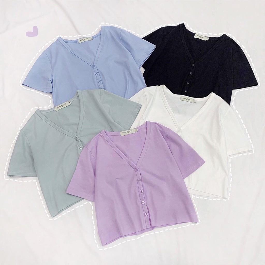 Áo Croptop Nữ UNI Tay Ngắn Form Rộng Ulzzang (ẢNH THẬT)