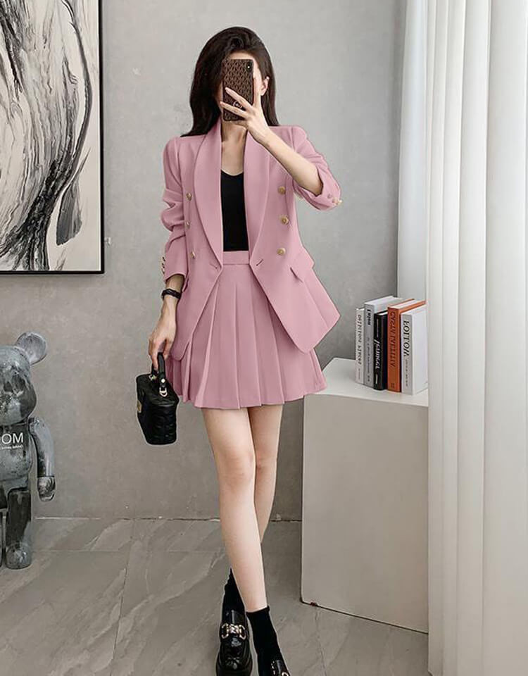 SÉT VEST CHÂN VÁY XÒE CAO CẤP