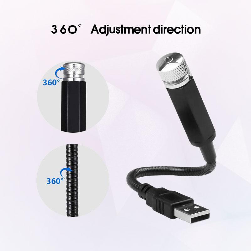 Đèn Led Chiếu Trần Xe Hơi, Đèn LED Chiếu Hình Bầu Trời Đầy Sao,tạo bầu không khí thích hợp trang trí bên trong xe hơi