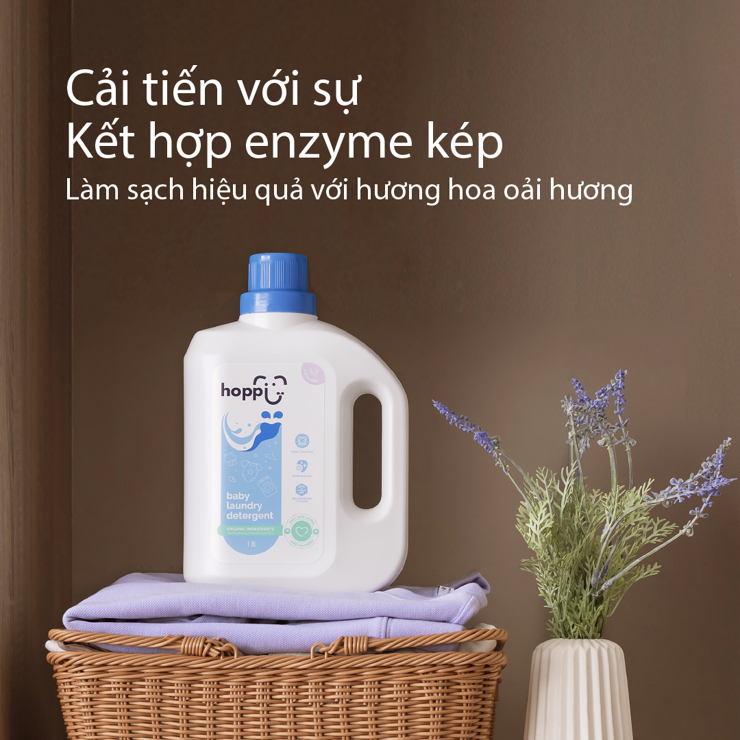 Nước giặt quần áo cho bé Hoppi 1.8L