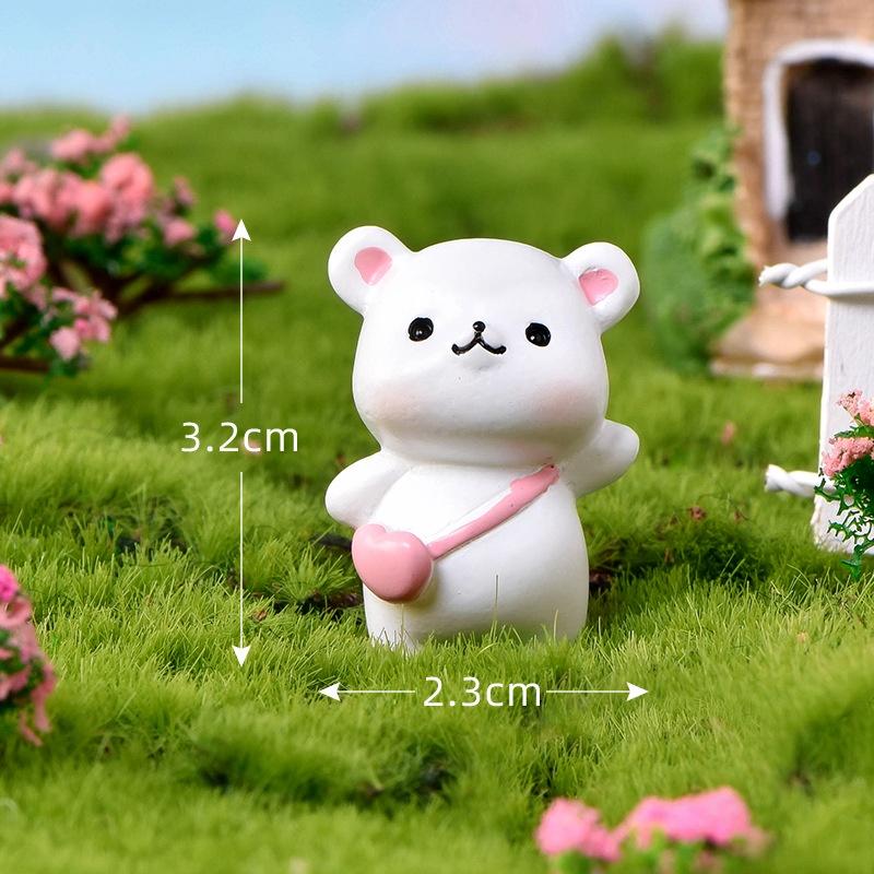 Mô hình tiểu cảnh khủng long, sóc đáng yêu trang trí tiểu cảnh, sân vườn, sen đá, terrarium