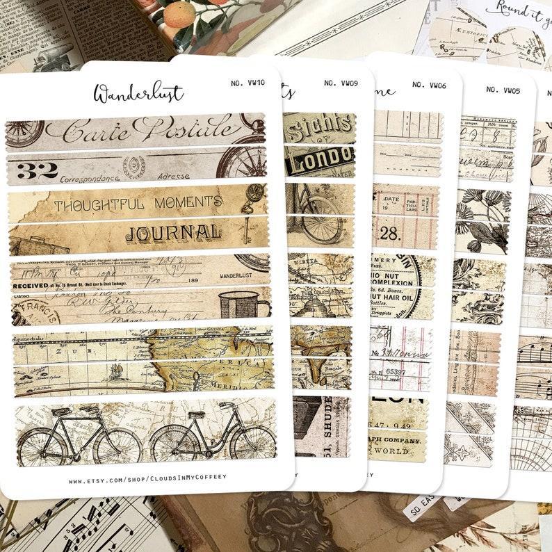 Sticker tự cắt phong cách cổ điển - sticker tự thiết kế vintage trang trí sổ nhật kí, sổ tay | Bullet journal - kc022