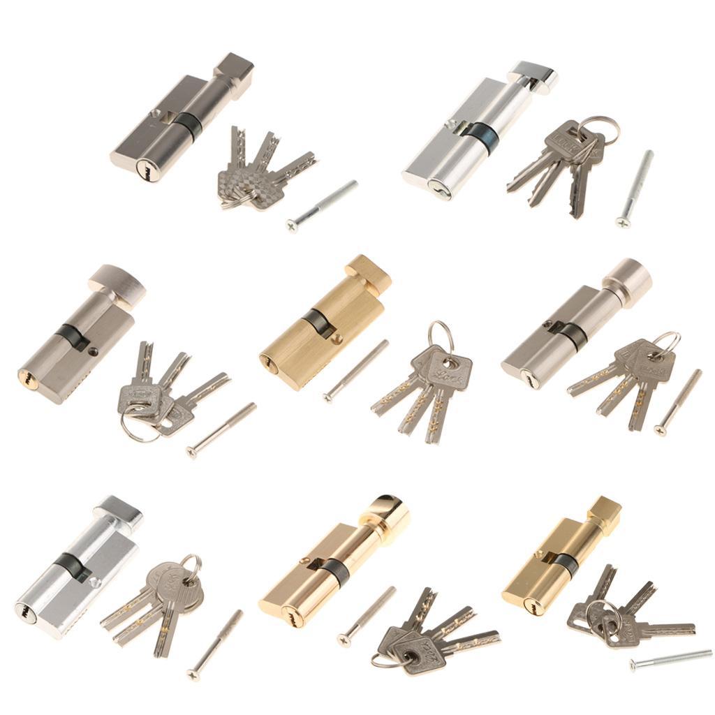 Home  Aluminum Anti-  Door Lock Core Cylinder +