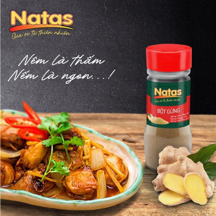 Bột Gừng Natas Hũ 40g-Bột Gia Vị Tiện Lợi