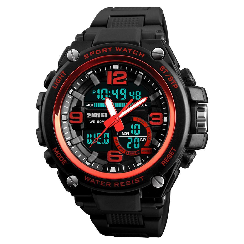 Men Sports Analog Waterproof Digital Wristwatch