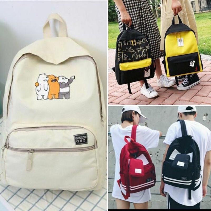 Balo thời trang hoạ tiết 3 chú gấu