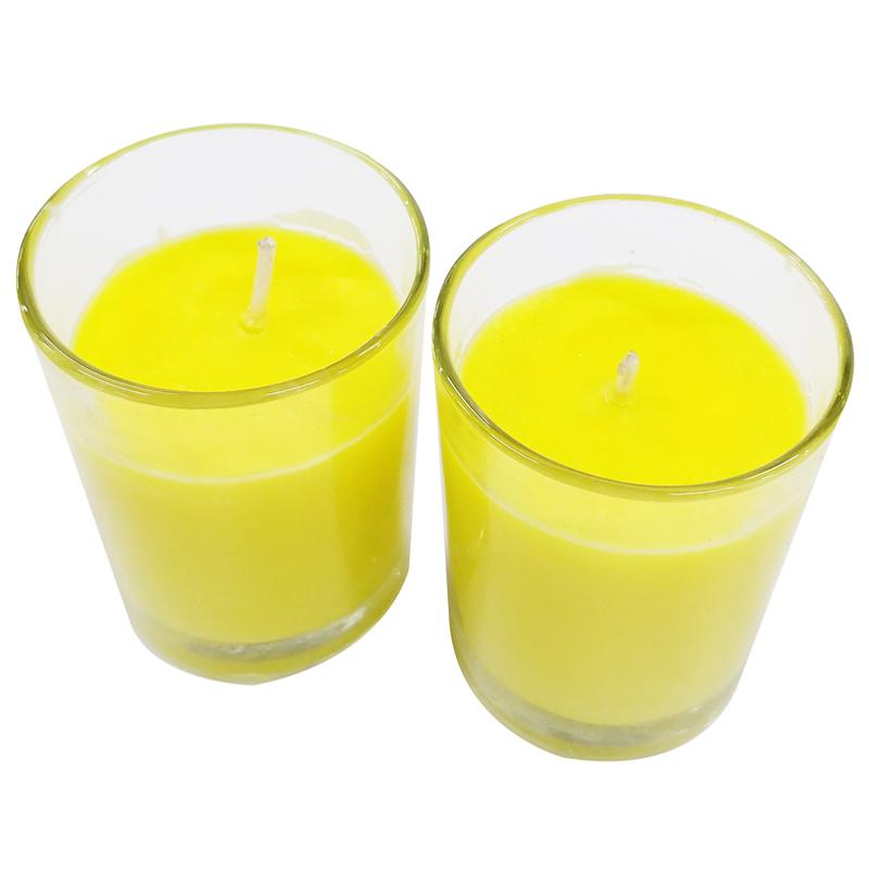 Hộp 2 Nến Ly Không Khói Không Mùi R2D - Màu Vàng (50gr/ Ly)