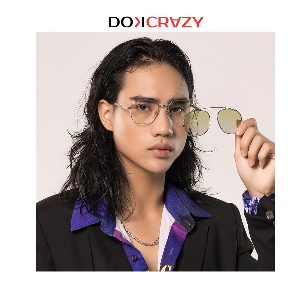 Kính mát clip on DUBLIN local brand DOKCRAZY thời trang nam nữ gọng tròn mắt râm ngầu phân cực chống tia UV retro trendy