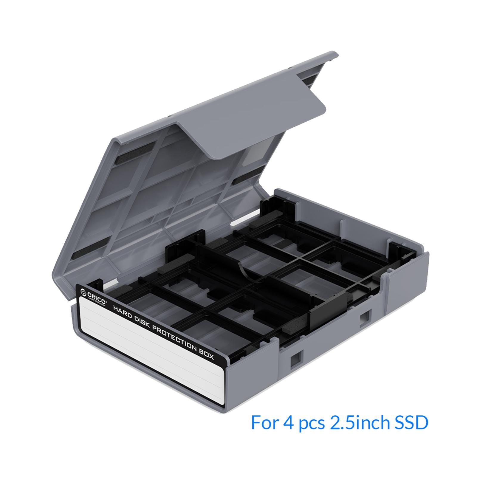 Hard Drive Case with Label Universal Portable for 3.5"/3.5" Hard Drive Disk