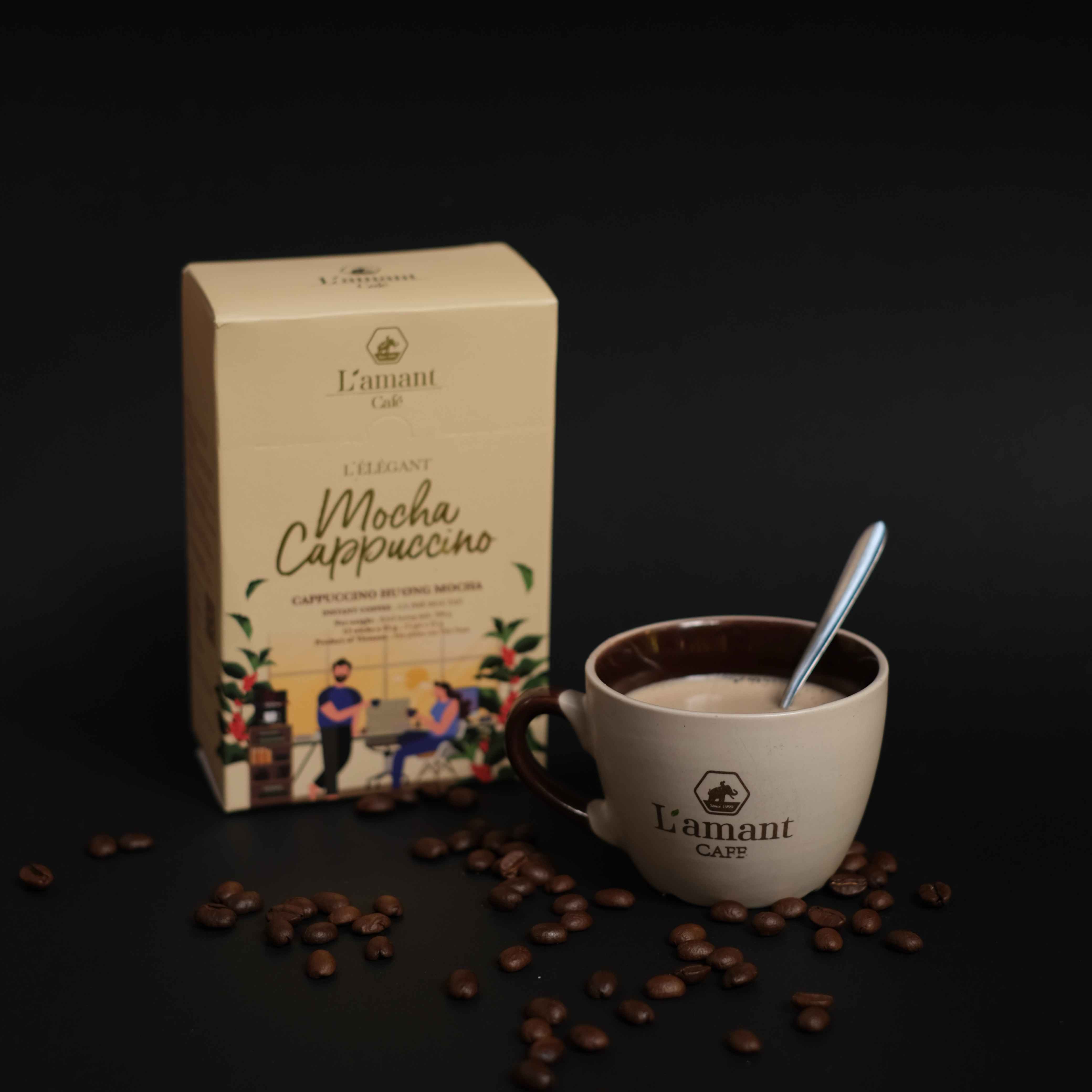 Combo 03 Hộp cà phê Mocha Cappuccino (Hộp 300 g - 12 Gói) và 01 Hộp 2IN1 (Hộp 256 g - 16 Gói)
