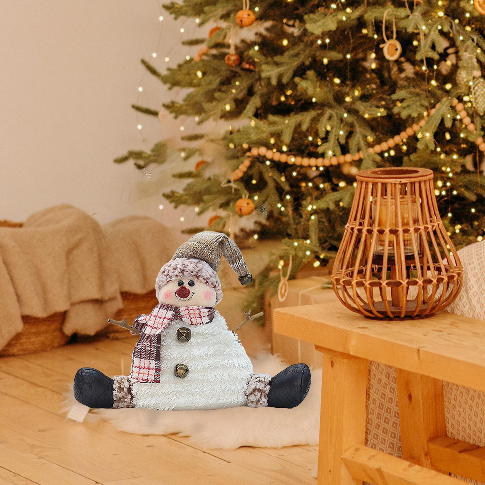 Christmas Dolls Tree Decor Christmas Gifts Snowman Doll Table Centerpiece Exquisite Cute Lovely Christmas Ornaments for Party