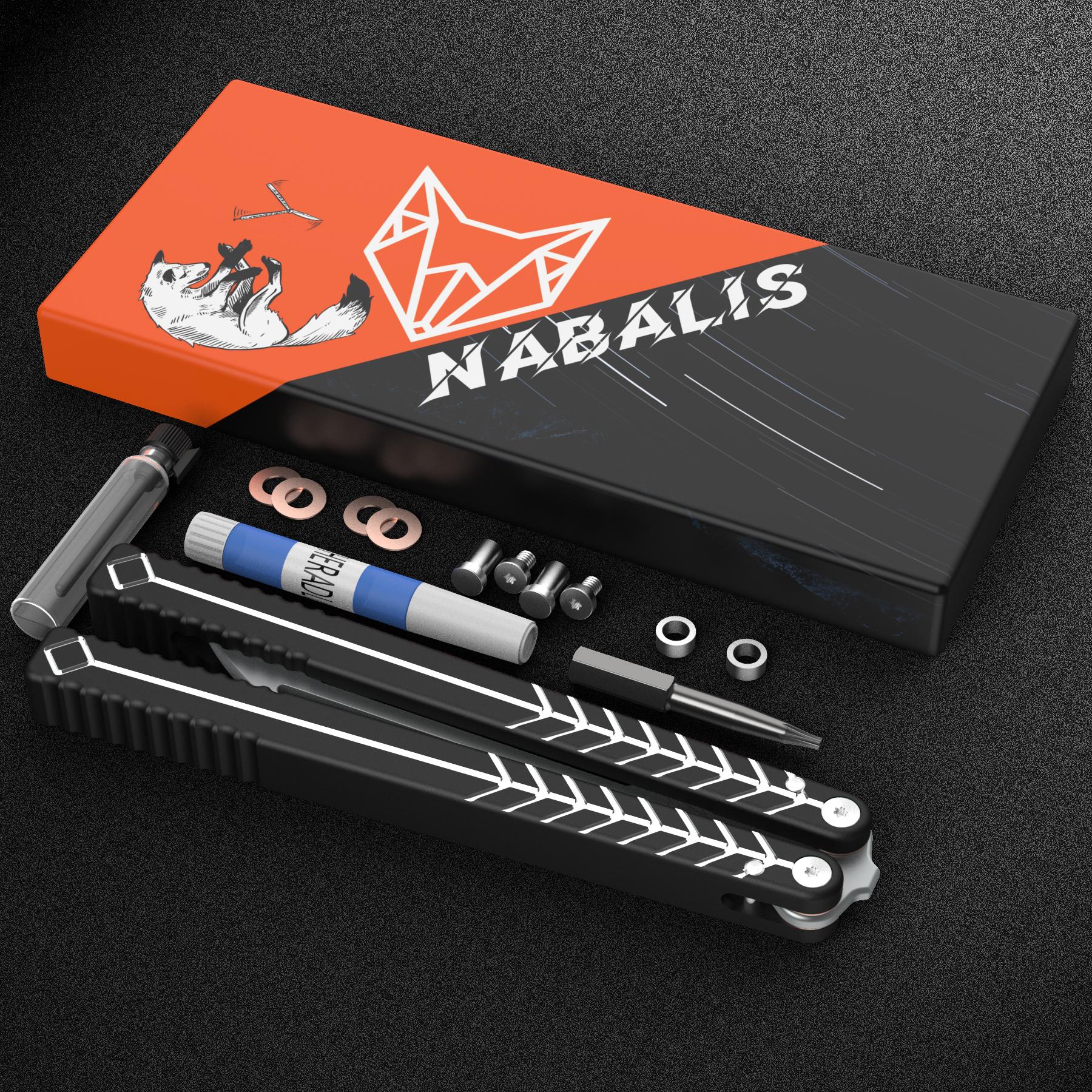 Nabalis Balisong Vulp v2 - Huấn luyện viên Balisong của Nabalis X Will Hirsch Color: Green with Opener
