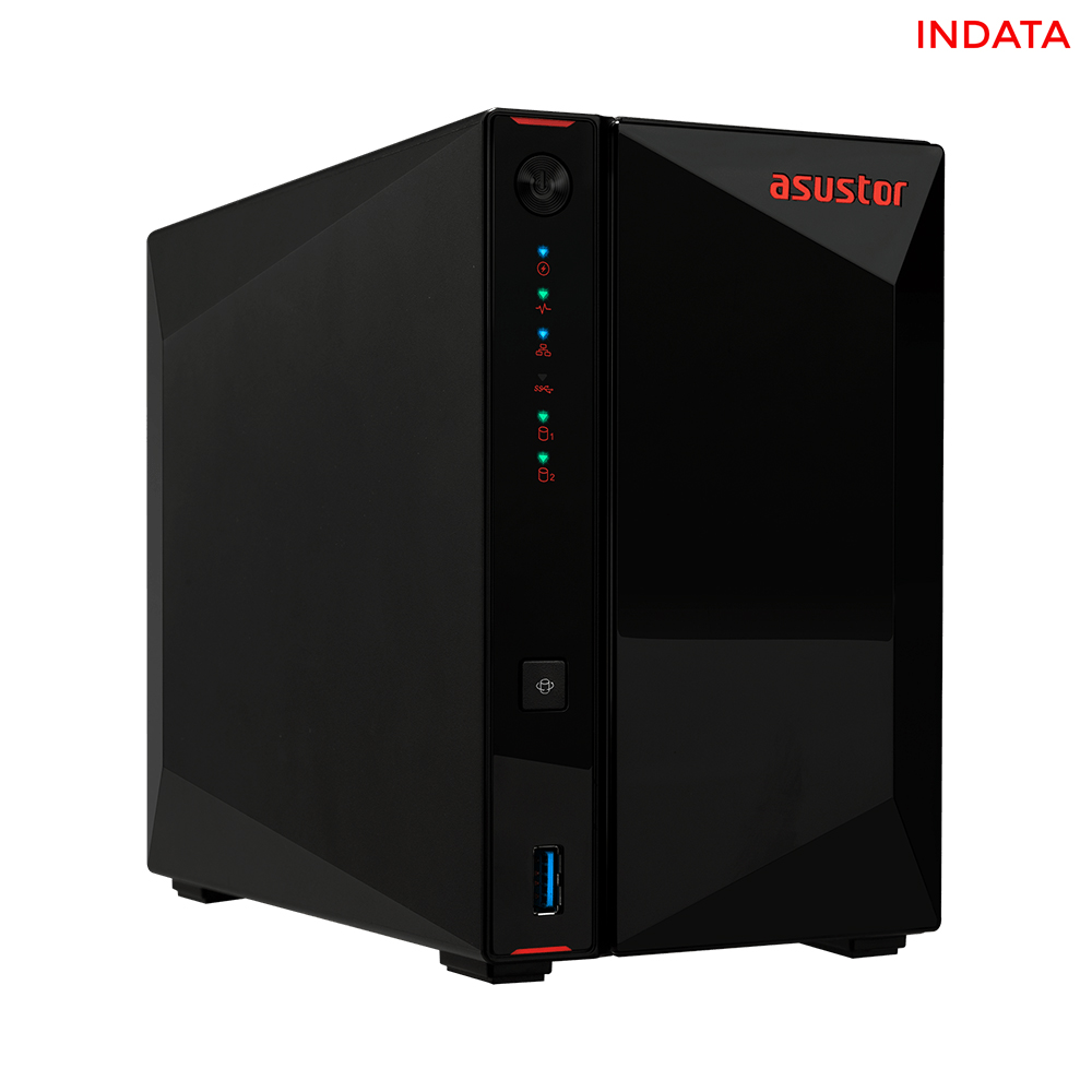 Bộ lưu trữ mạng NAS Asustor Nimbustor2 AS5202T CPU Intel Dual-core, 2GB Ram upgradable, 2x2.5Gbps, 2 khay ổ cứng - Hàng chính hãng