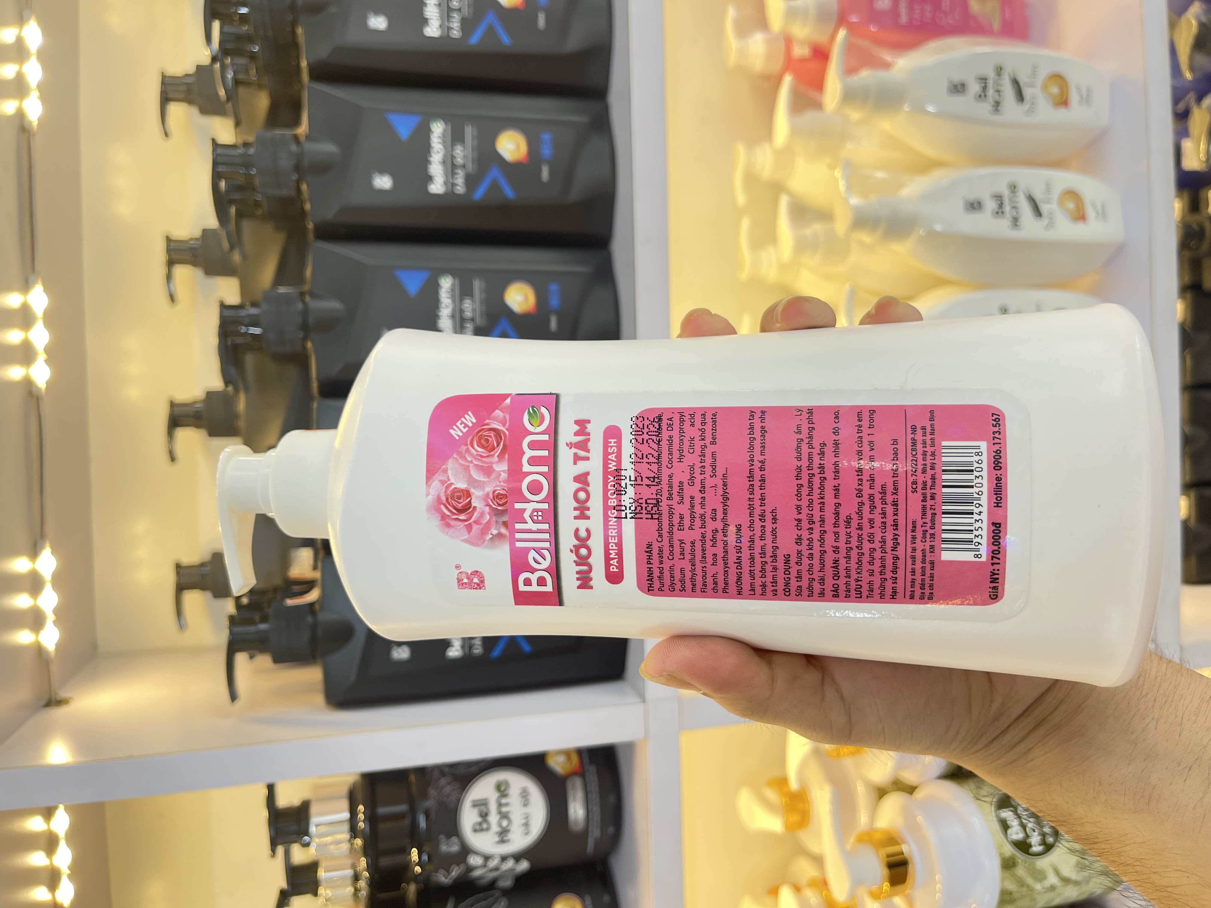 Nước Hoa Tắm Bell Home 800G