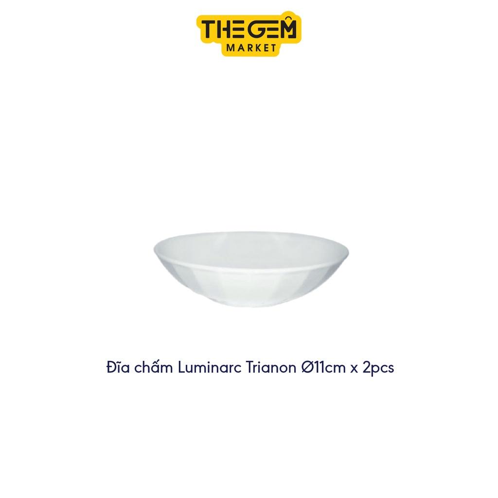 Bộ Bát Đĩa Thủy Tinh Opal kháng vỡ cao cấp Luminarc Trianon bộ 12 món