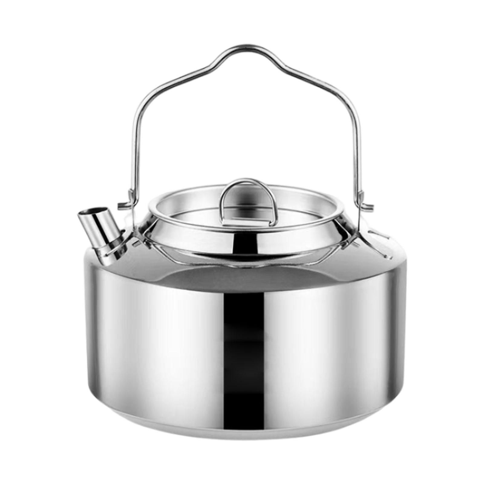 Tea Kettle Coffee Pot Stainless Steel Camping Kettle for Camping Accessories