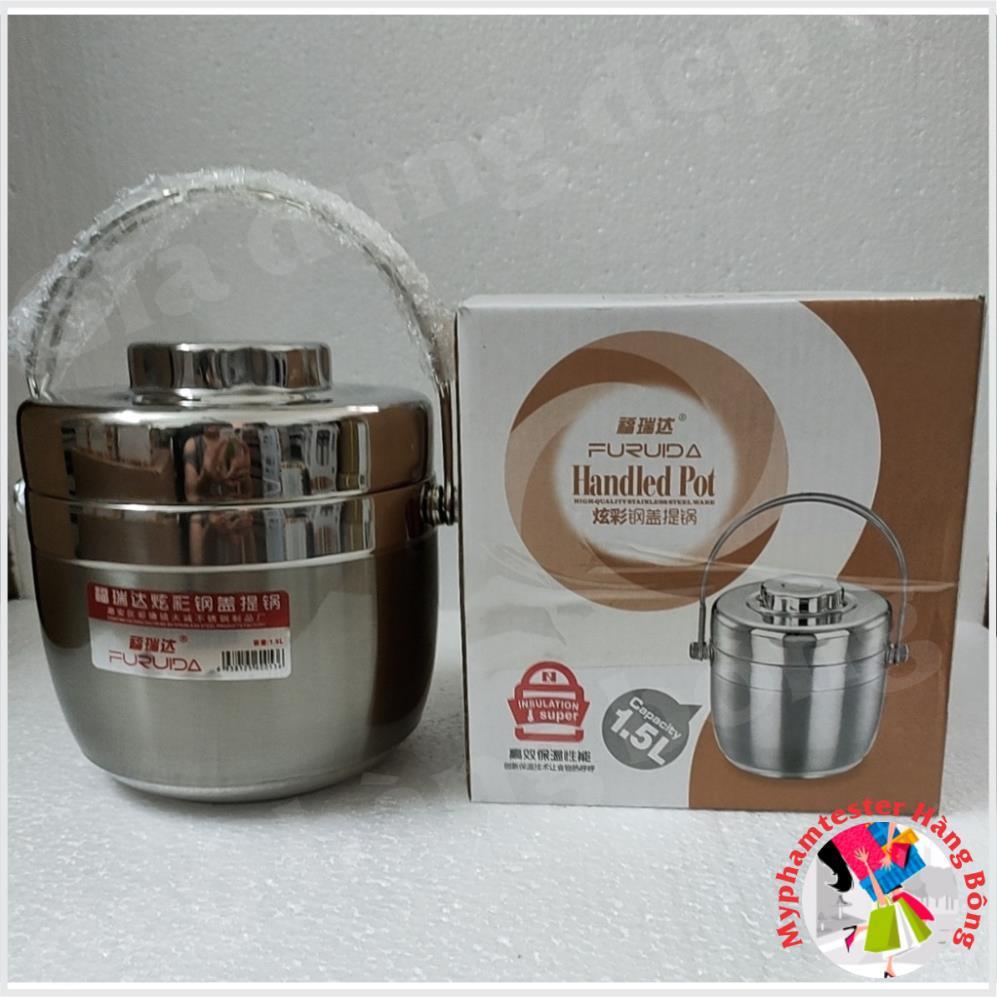 CẶP LỒNG TÁO INOX 304 CAO CẤP 2 NGĂN CÓ DUNG TÍCH 1,2L - 1,5L