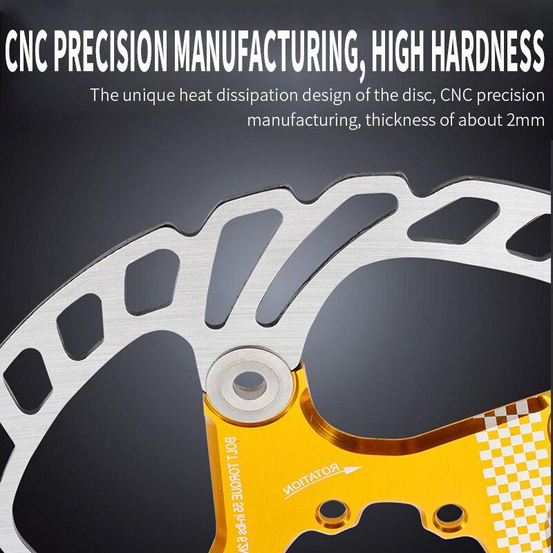 Bicycle Brake Disc Pads Cooling Disc Floating Ice Rotor For MTB Mountain Gravel Road 180mm 160mm Rotor Bicycle Part