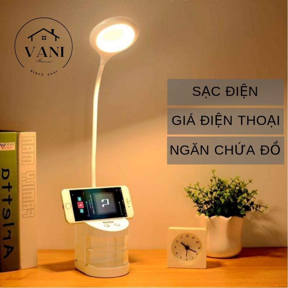 Đèn học để bán chống cận thị sạc tích điện cảm ứng 3 chế độ sáng thông minh - Đèn học có đế cắm viết thước tiện lợi