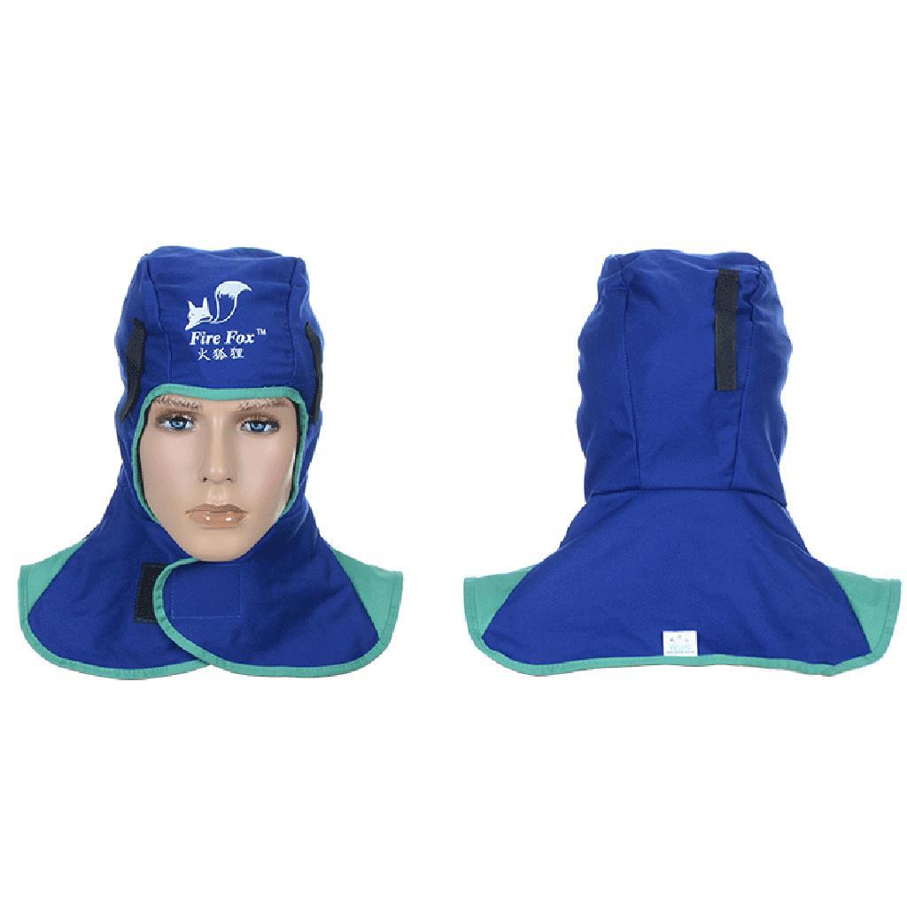 2 Pcs Flame Retardant Safety Welding Neck Head Protective Hood - Blue