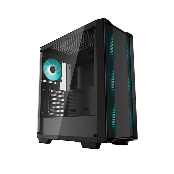 Vỏ máy tính Case Deepcool CC560 [ĐEN] sẵn 4 Fan LED Gaming Kính cường lực (ATX, M-ATX, ITX) - Hàng chính hãng Viễn Sơn phân phối