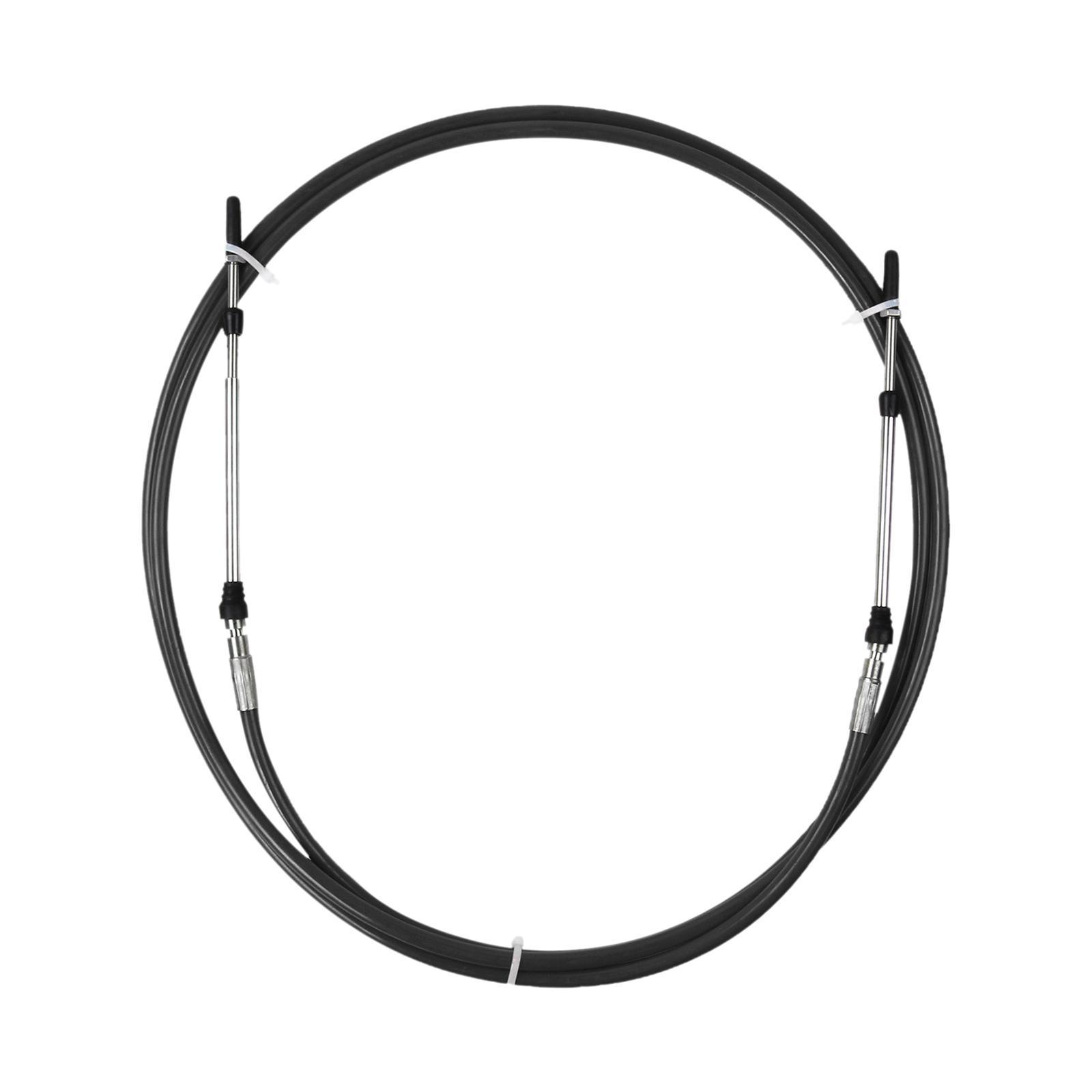 2pcs Universal Throttle Cable Black for Marine Boat Motor Control Lever 11FT