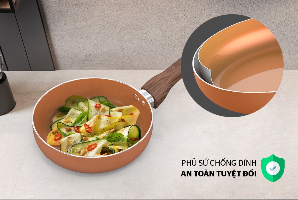 CHẢO CHIÊN CERAMIC ĐÁY TỪ SUNHOUSE 20-26-28-30CM