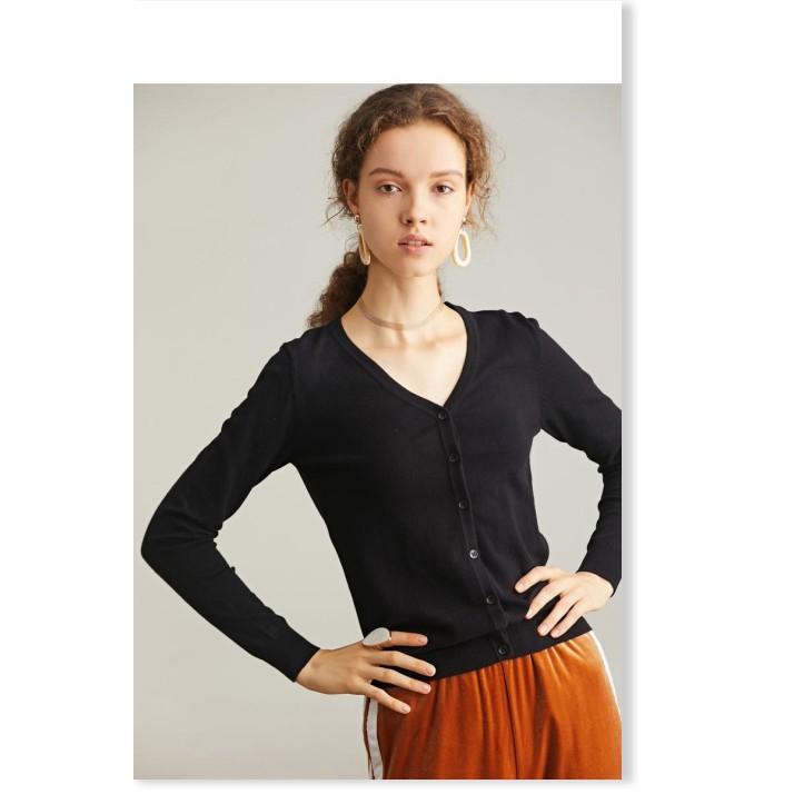 áo khoác nữ, áo khoác len nữ, áo khoác Cardigan nữ form ngắn Thời trang