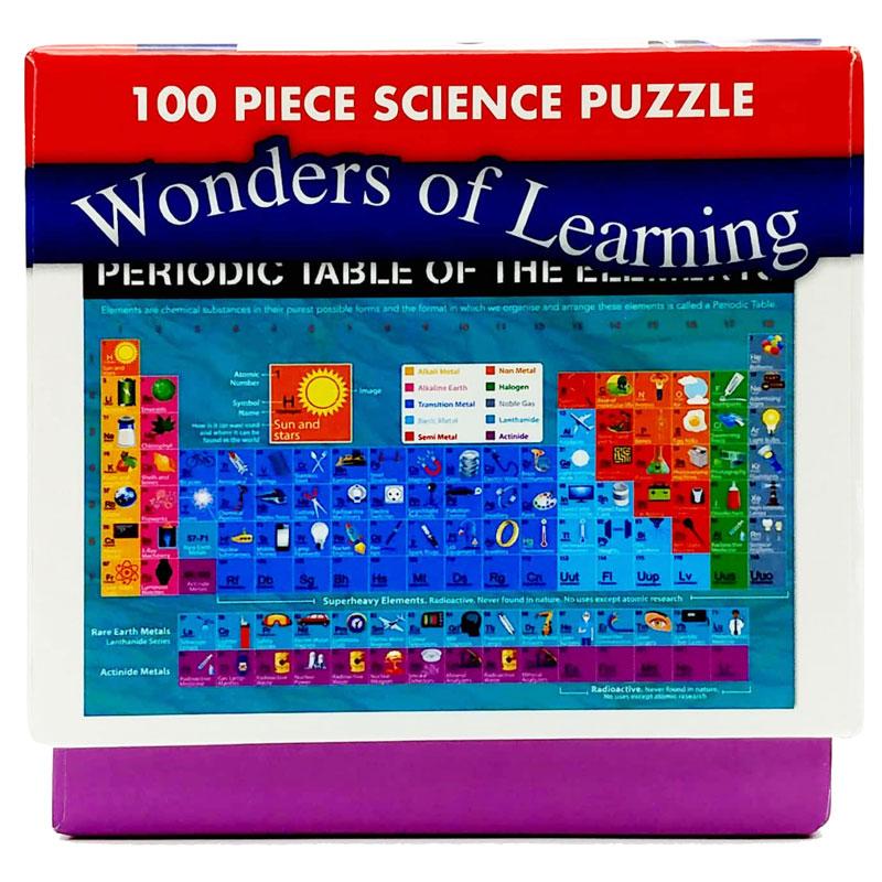 Wonders Of Learning - 100 Piece Cube Jigsaw Puzzle - Science - Periodic Table Of The Elements