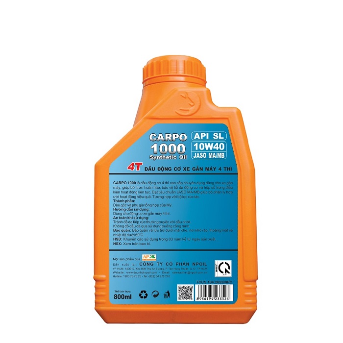 Nhớt xe máy dùng cho Xe Ga và Xe Số 800ml
