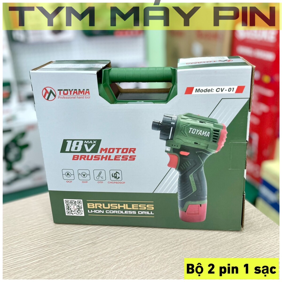 Bộ máy bắn vít cấp trượt dùng pin 16.8V Toyama CV-01