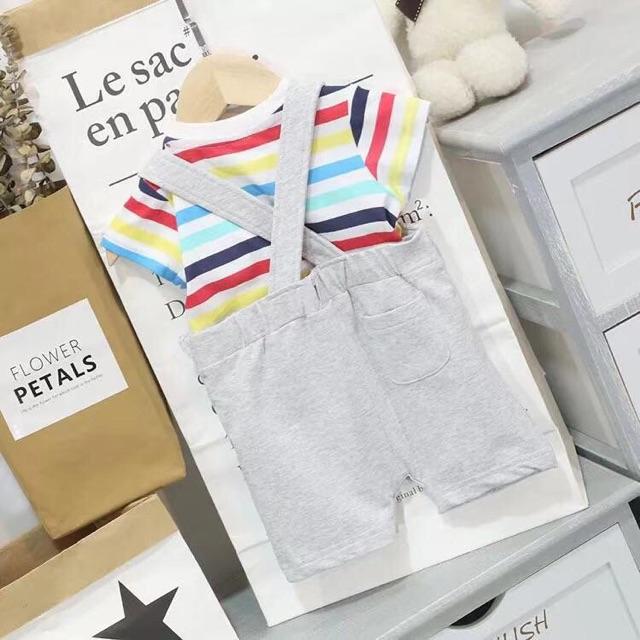 Set Yếm Bé Trai Oto chất cotton hữu cơ